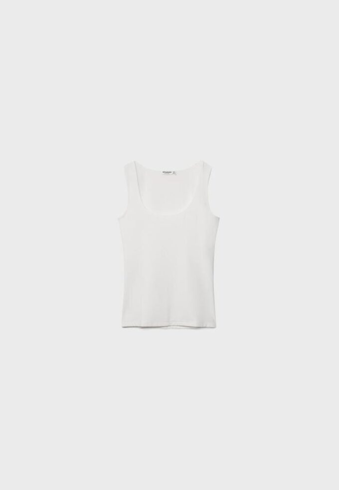 Camiseta de poliamida con tirantes anchos Camiseta de poliamida con tirantes anchos