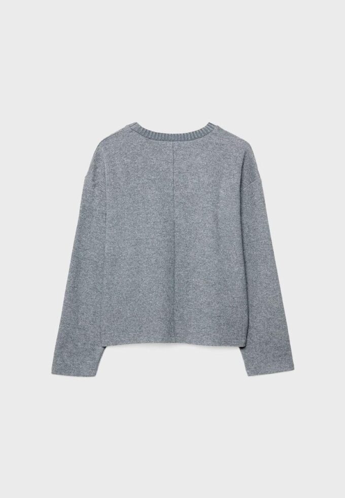 Camiseta de punto con cuello redondo