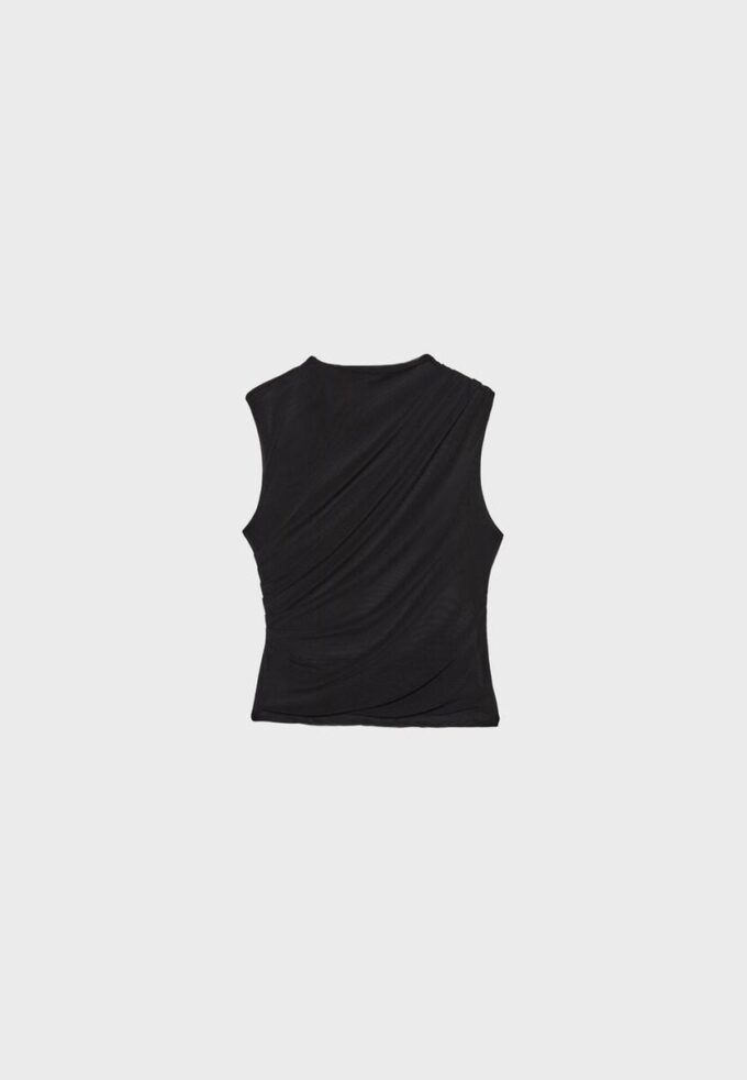 Camiseta de tul fruncido Camiseta de tul fruncido