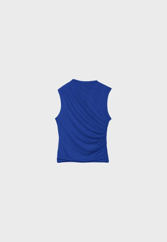 Camiseta de tul fruncido Camiseta de tul fruncido