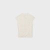Camiseta estilo qipao con estampado flocado Camiseta estilo qipao con estampado flocado
