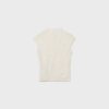 Camiseta estilo qipao con estampado flocado Camiseta estilo qipao con estampado flocado