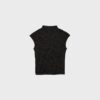 Camiseta estilo qipao con estampado flocado Camiseta estilo qipao con estampado flocado