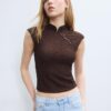 Camiseta estilo qipao de encaje Camiseta estilo qipao de encaje