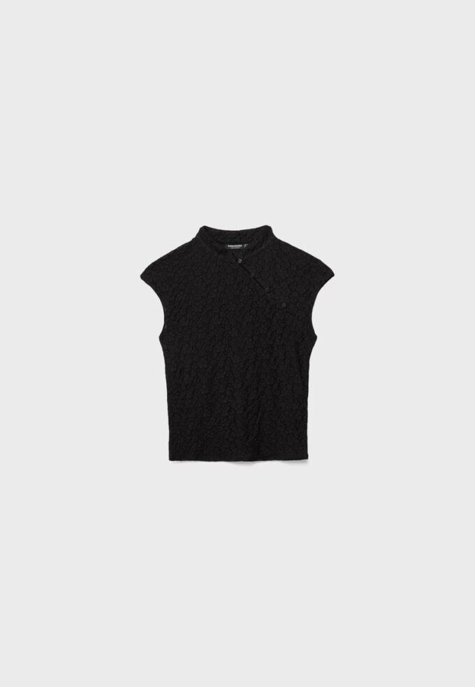 Camiseta estilo qipao de encaje Camiseta estilo qipao de encaje