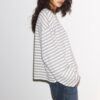 Camiseta oversize de manga larga a rayas Camiseta oversize de manga larga a rayas