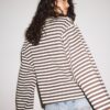 Camiseta oversize de manga larga a rayas Camiseta oversize de manga larga a rayas