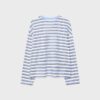Camiseta oversize de manga larga a rayas Camiseta oversize de manga larga a rayas