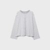 Camiseta oversize de manga larga a rayas Camiseta oversize de manga larga a rayas