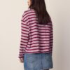 Camiseta oversize de manga larga a rayas Camiseta oversize de manga larga a rayas