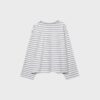 Camiseta oversize de manga larga a rayas Camiseta oversize de manga larga a rayas