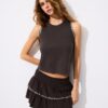 Camiseta sin mangas con bordado de tachuelas Camiseta sin mangas con bordado de tachuelas
