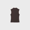 Camiseta sin mangas con cuello de embudo
