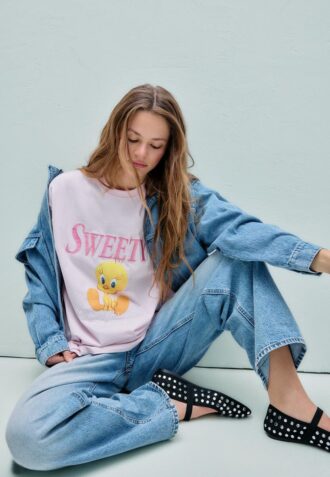 Camiseta Sweety de manga corta y cuello redondo