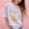 Camiseta Sweety de manga corta y cuello redondo Camiseta Sweety de manga corta y cuello redondo