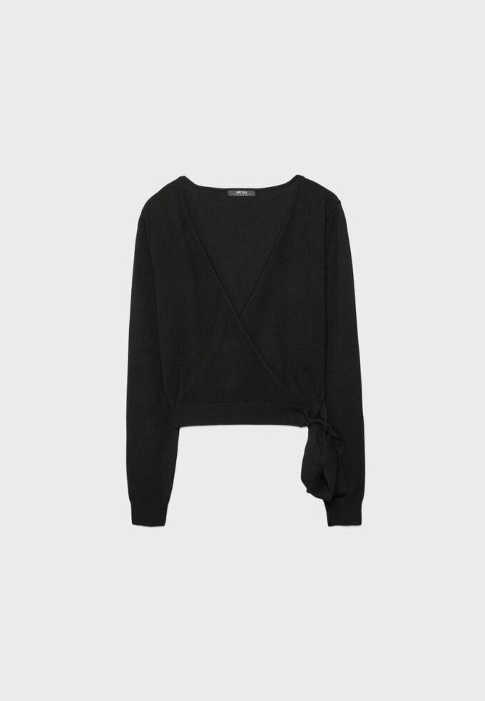 Cardigan cruzado