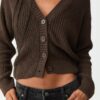 Cardigan de punto con botones Cardigan de punto con botones