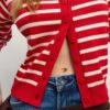 Cardigan de punto con botones y mangas raglán Cardigan de punto con botones y mangas raglán