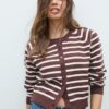Cardigan de punto con botones y mangas raglán Cardigan de punto con botones y mangas raglán