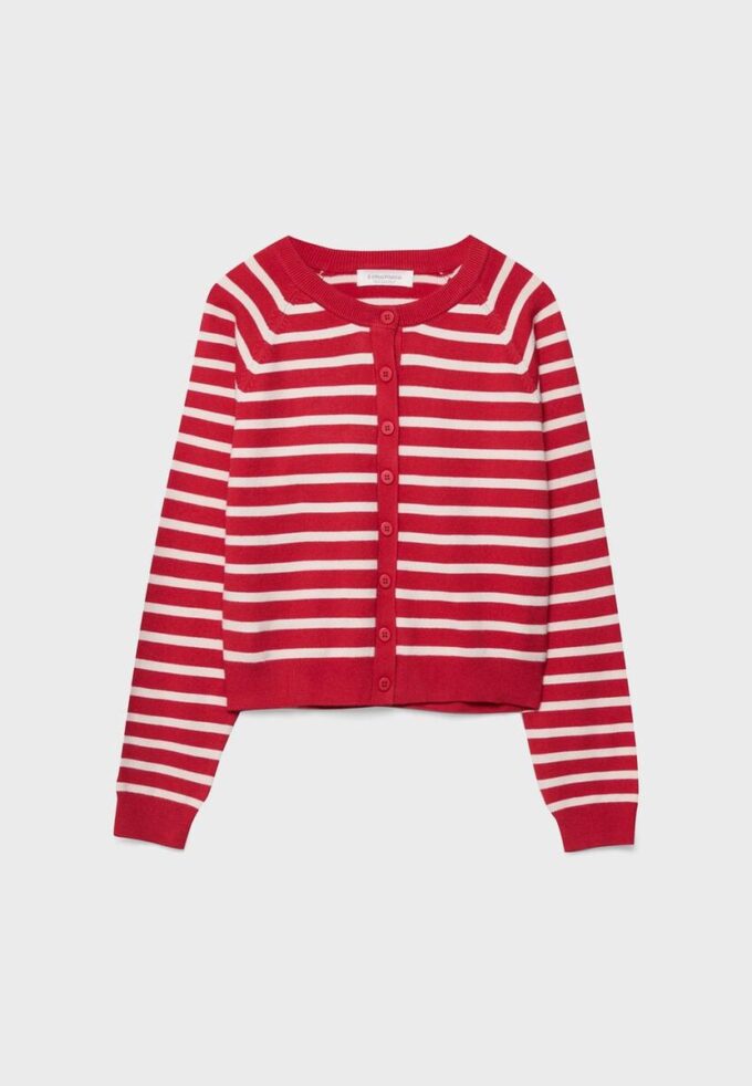 Cardigan de punto con botones y mangas raglán Cardigan de punto con botones y mangas raglán