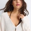 Cardigan de punto con mangas de murciélago Cardigan de punto con mangas de murciélago