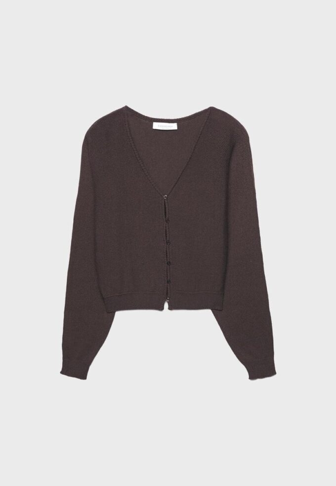 Cardigan de punto con mangas de murciélago Cardigan de punto con mangas de murciélago
