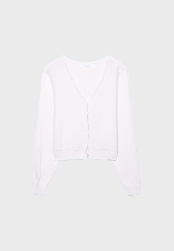 Cardigan de punto con mangas de murciélago Cardigan de punto con mangas de murciélago