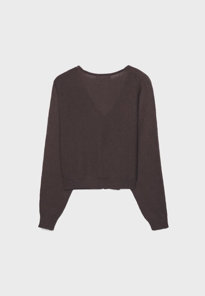 Cardigan de punto con mangas de murciélago Cardigan de punto con mangas de murciélago