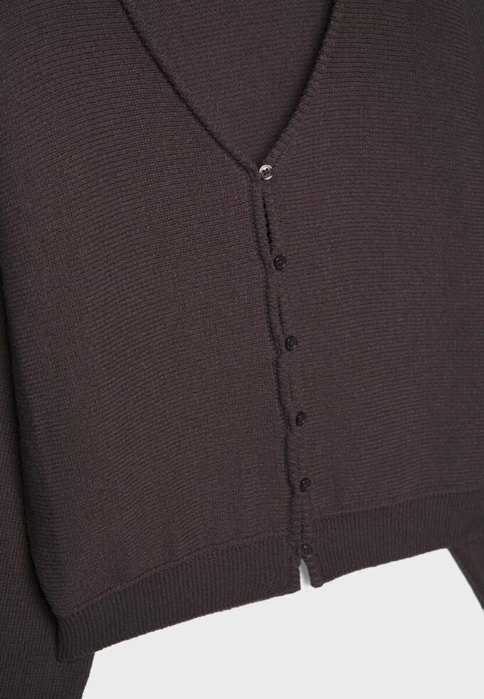 Cardigan de punto con mangas de murciélago Cardigan de punto con mangas de murciélago