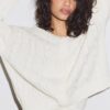 Cardigan de punto trenzado con botones Cardigan de punto trenzado con botones