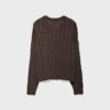 Cardigan de punto trenzado con botones Cardigan de punto trenzado con botones
