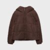 Chaqueta acolchada básica con capucha Chaqueta acolchada básica con capucha