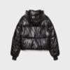 Chaqueta acolchada con capucha metalizada Chaqueta acolchada con capucha metalizada