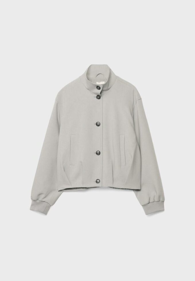 Chaqueta acolchada de cuello alto Chaqueta acolchada de cuello alto