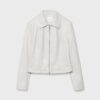 Chaqueta ajustada con efecto piel Chaqueta ajustada con efecto piel
