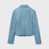 Chaqueta ajustada con efecto piel Chaqueta ajustada con efecto piel