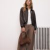 Chaqueta bomber acolchada con efecto piel Chaqueta bomber acolchada con efecto piel