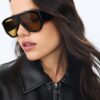 Chaqueta bomber acolchada con efecto piel Chaqueta bomber acolchada con efecto piel