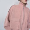 Chaqueta bomber de ante sintético Chaqueta bomber de ante sintético
