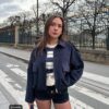 Chaqueta bomber de ante sintético Chaqueta bomber de ante sintético