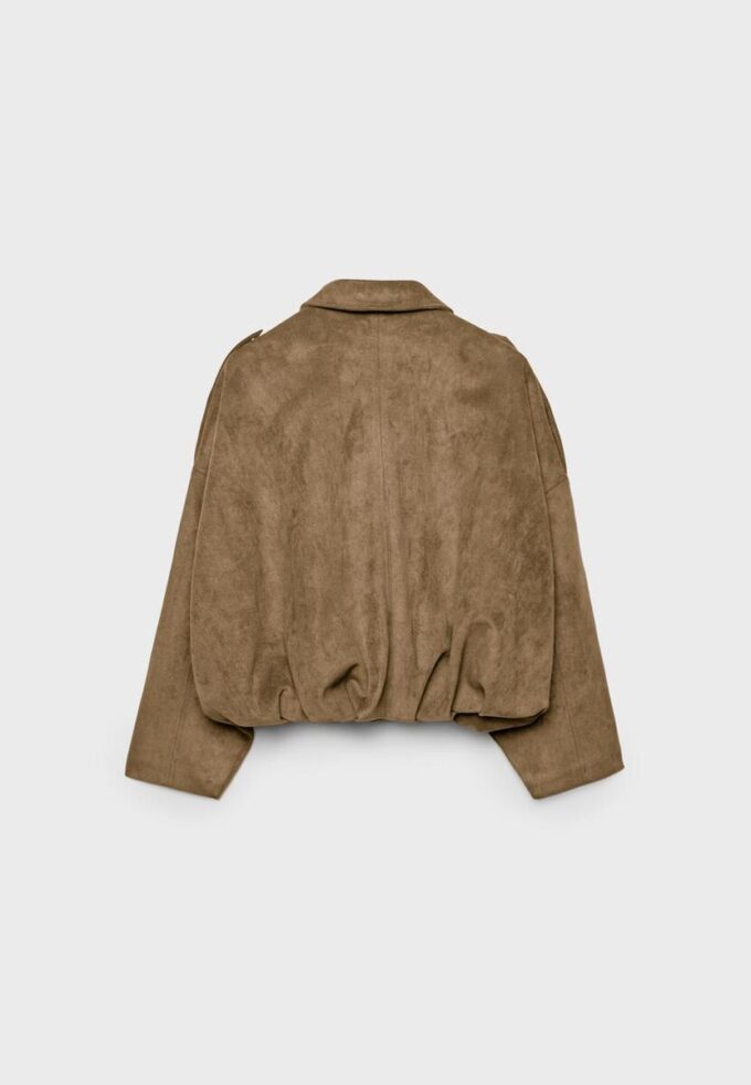 Chaqueta bomber de ante sintético Chaqueta bomber de ante sintético