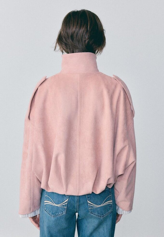 Chaqueta bomber de ante sintético Chaqueta bomber de ante sintético
