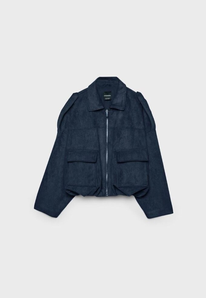 Chaqueta bomber de ante sintético Chaqueta bomber de ante sintético