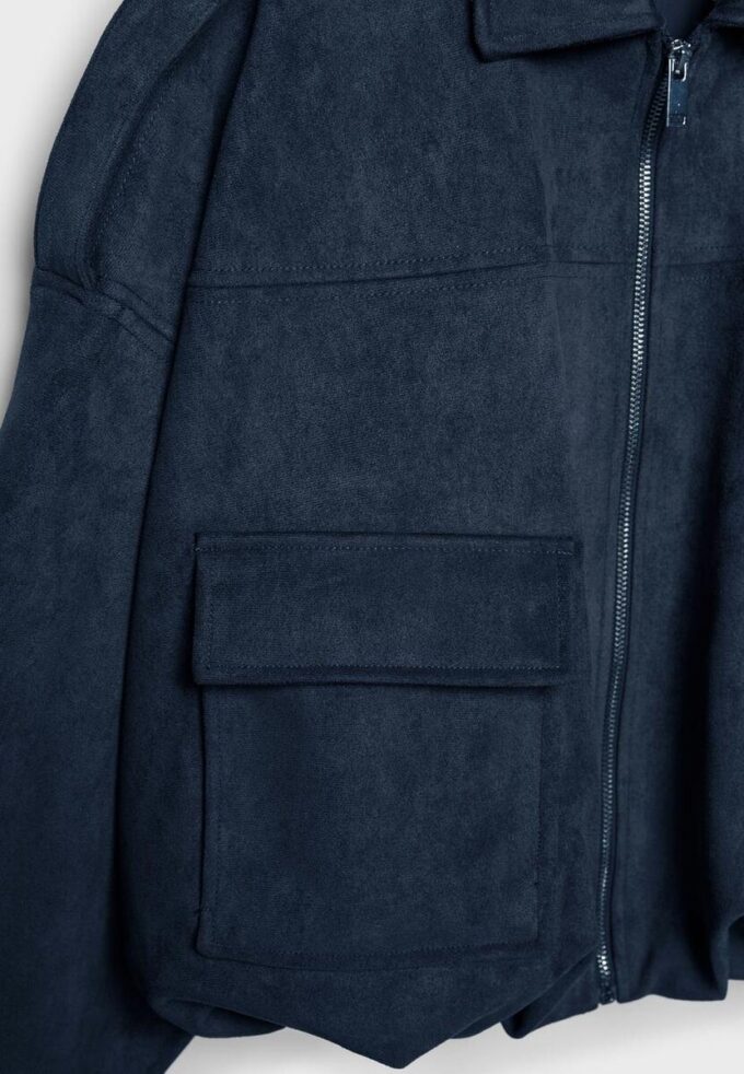 Chaqueta bomber de ante sintético Chaqueta bomber de ante sintético