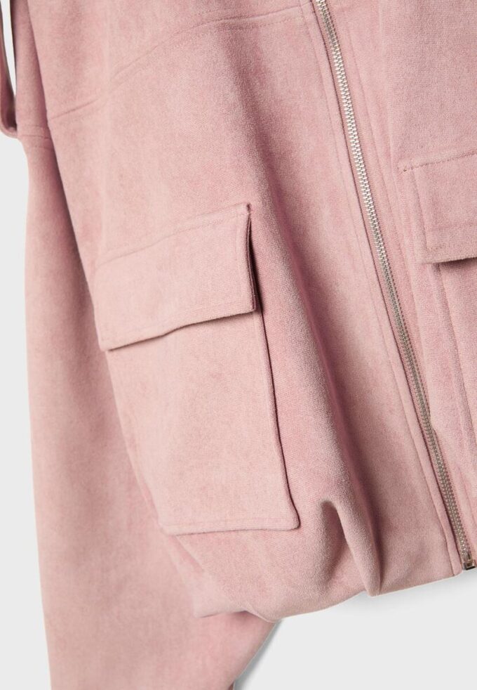Chaqueta bomber de ante sintético Chaqueta bomber de ante sintético