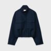 Chaqueta bomber de tacto suave con bolsillos Chaqueta bomber de tacto suave con bolsillos