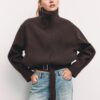 Chaqueta bomber oversize de tacto suave Chaqueta bomber oversize de tacto suave