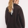 Chaqueta bomber oversize de tacto suave Chaqueta bomber oversize de tacto suave
