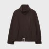 Chaqueta bomber oversize de tacto suave Chaqueta bomber oversize de tacto suave