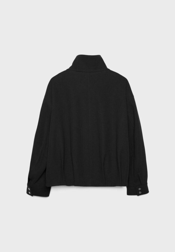 Chaqueta bomber oversize de tacto suave Chaqueta bomber oversize de tacto suave
